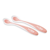 Nuby Kit Colheres Termossensíveis Rosa - Segurança e Diversão nas Primeiras Refeições - imagem 1