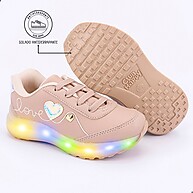 Tênis Infantil Feminino com LED: Estilo e Diversão! - imagem 2