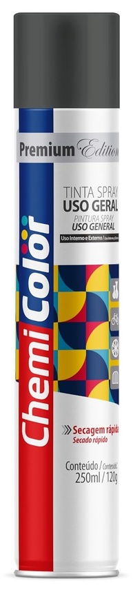 Chemicolor Tinta Amarela 250ml - Alta Cobertura e Acabamento Vibrante para Diversas Superfícies - imagem 1