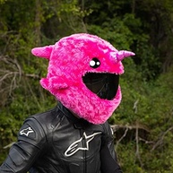 Capa de Capacete Moto Loot Narval Rosa Divertida - Segurança e Estilo! - imagem 5