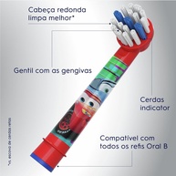 Refil Escova Oral-B Disney Carros: Limpeza Divertida! - imagem 2