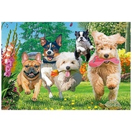 Puzzle 1000 Peças: A Corrida Canina Mais Divertida! - imagem 2