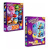 Divertida Mente 2: Jogo da Memória + Quebra-Cabeça 200p - imagem 1