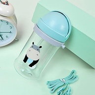 Copinho Infantil com Canudo 350ML Azul - Treinamento Seguro e Divertido para Bebês - imagem 4