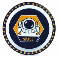 Prato Raso Infantil Astronauta Azul - Pimpolho Leve e Divertido - imagem 1