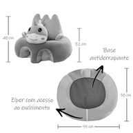 Assento para Bebê Dino - Almofada de Apoio Ergonômica com Design Divertido - imagem 4