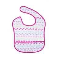 Babador Standard Coração Rosa - Impermeável e Divertido para Bebês - imagem 1