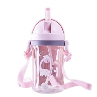 Copinho Infantil com Canudo 350ML Rosa - Treinamento Seguro e Divertido para Bebês - imagem 2