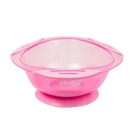 Prato com Ventosa Rosa - Seguro e Divertido para Crianças | Clingo - imagem 1