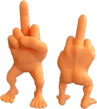 Figura de Dedo do Meio com Pernas - Estátua Engraçada para Decoração de Mesa e Presente Divertido - imagem 2