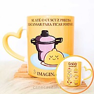 Caneca Cuscuz Personalizada: Seu Café Mais Divertido! - imagem 1