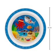 Pratinho Infantil Raso Animal Fun e Frutti para Micro-Ondas Buba - Seguro, Divertido e Prático - imagem 4