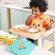 Pratinho Bowl Bubazoo Leão da Buba - Seguro, Divertido e Ideal para Bebês - imagem 3