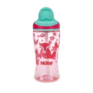Copo Nuby Tritan com Canudo Retrátil 360ML Rosa - Seguro, Resistente e Divertido - imagem 1