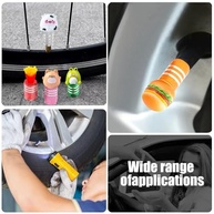 Pacote 4 Tampas Válvula Pneu Bicicleta Flamingo - Acessórios Divertidos e Universais - imagem 5