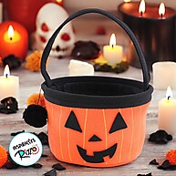 Baldinho de Halloween Abóbora: Decore e Divirta! - imagem 2