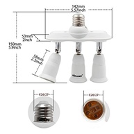 Adaptador Divisor 3 em 1 E26 DiCUNO: Iluminação 360° Ajustável e Versátil - imagem 4