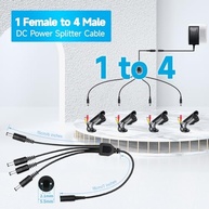 Fonte 12V 2A Universal + Divisor 4 Vias: Energia Confiável para Câmeras e LEDs - imagem 4