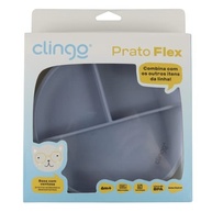 Prato de Silicone com Divisória e Ventosa Azul - Seguro, Atóxico e Ideal para Crianças - imagem 4