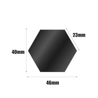 Adesivos Hexágono 3D Acrílico Espelho - Decoração DIY Moderna para Paredes e Espelhos - imagem 2