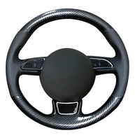 Capa de Volante MEWANT: Couro Genuíno + Fibra de Carbono para Audi (DIY Personalizado) - imagem 1