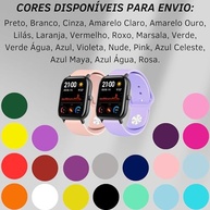 Pulseira Borracha 20mm Amazfit Gts 2 3 4 Mini Galaxy Active DM ACESSÓRIOS - imagem 2