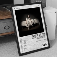 Quadro Álbum Spotify When We All Fall Asleep, Where Do We Go? - Billie Eilish | 40x60cm | Moldura Ecológica - imagem 3
