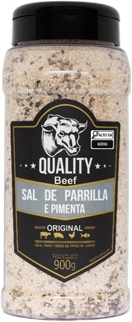 Quality Beef Tempero Sal de Parrilla Pimenta do Reino 900g - imagem 1