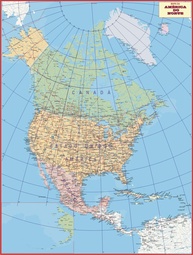 MAPA DA AMÉRICA DO NORTE - imagem 1