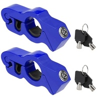 Trava de guidão de motocicleta, antifurto, aderência do acelerador, trava de freio de embreagem ajustável universal para motocicletas, ciclomotor, scooter, quadriciclo (azul - 2 peças) - imagem 2