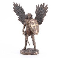 Estátua do Arcanjo São Miguel - Veronese Design 04183 | Decoração Religiosa em Bronze - imagem 1