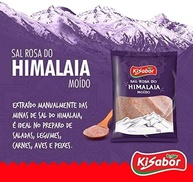 KiSabor Sal Rosa Do Himalaia Moído Kisabor 500 Gramas - imagem 2
