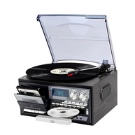 Toca-Discos Vintage 9 em 1: Reviva a Magia do Vinil com Tecnologia Moderna - imagem 1
