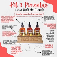 Molho De Pimenta Sem Glúten Kit As 3 Mais Fortes Do Mundo - imagem 3