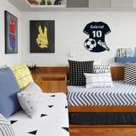 Quadro Decorativo Personalizado com Tema de Futebol - Nome e Número do Jogador - imagem 3
