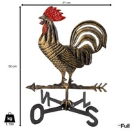 Galo do Vento em Alumínio Fundido Decorativo para Fazenda ou Sítio - Grande - imagem 4