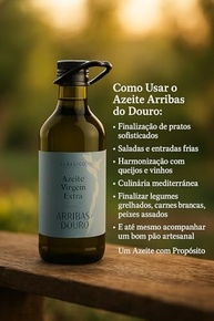 Azeite de Oliva Extra Virgem Premium Arribas do Douro Galao 3litros - Portugues, Extraido a frio, Perfil Gourmet, Versatil e rico em sabor autentico - imagem 4