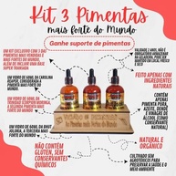 Molhos De Pimentas Kit Sem Glúten Artesanal +ardida Do Mundo - imagem 2