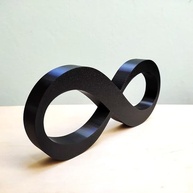 Infinito - Símbolo do Amor | Decoração Elegante e Significativa | 22 cm - imagem 3