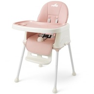 Cadeira de Refeição Infantil PipDip 2 em 1 Dobrável - Rosa e Branco | Segura e Confortável até 23kg - imagem 2