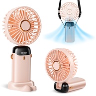 Ventilador Portátil Recarregável com Tela LED | 5 Velocidades, 4000mAh, Dobrável 90° - imagem 1