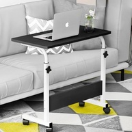 Mesa Ajustável Dobrável com Rodinhas - Altura Regulável 70-90cm | Ideal para Notebook, Escritório e Espaços Pequenos - imagem 2