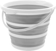 Balde Retrátil de Silicone 5L com Alça Ergonômica - Dobrável, Compacto e Resistente para Casa, Carro, Camping e Viagens - imagem 5