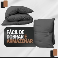 Colchonete Futon Dobrável Preto - Conforto Portátil para Casa e Viagem - imagem 5
