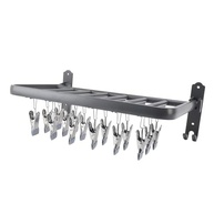 Rack de Meias Dobrável em Alumínio Resistente - Organizador Multifuncional com 24 Ganchos - imagem 5