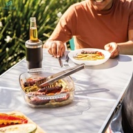Mesa Dupla Mor Dobrável Compacta e Resistente 1,20m - Ideal para Camping, Festas e Eventos - imagem 5