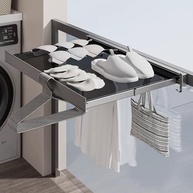 Rack de Secagem Retrátil para Parede com Malha - Solução Dobrável para Lavanderia e Pátio - imagem 2