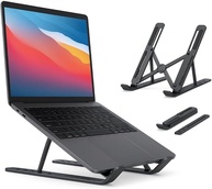 Suporte Portátil para Notebook e Tablet Liga em Alumínio Dobrável Altura Ajustável 7 Níveis Base Estável até 35kg Compatível com MacBook, Dell, Lenovo 10” a 17” - imagem 1