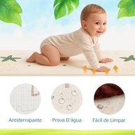 Tapete Tatame Infantil Dobrável 2x1,5m Reversível com Estampas Educativas - Seguro, Macio e Portátil - imagem 5