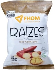 Chips de Batata Doce Alimento Vegano Fhom 45g - imagem 1